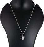 Natural Raw Moonstone Prong Pendant Necklace, German Silver Jewelry, Gemstone Rough Crystals, June Birthstone, Healing Stones, Charming Women Jewelry in 18 inch - Image 8