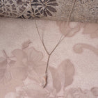 Natural Raw Clear Quartz Gemstone Pendant Necklace, German Silver Jewelry, Rough Crystals, Birthstone, Healing Stones, Charming Women Jewelry in 18 inch - Image 2